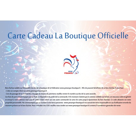 Bon Cadeau Petanque Bon Cadeau Petanque